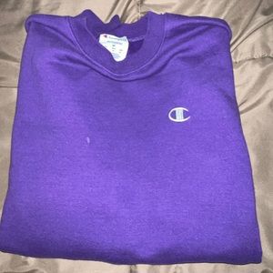 Purple champion crew neck